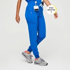 NWOT high waisted royal blue Zamora joggers